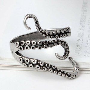 NWOT Silver Octopus Ring